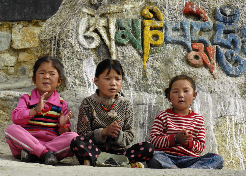 Three Tibetan Girls
